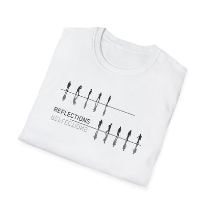 Reflections Unisex Softstyle T-Shirt | Minimalist Line Art Tee for Casual Wear