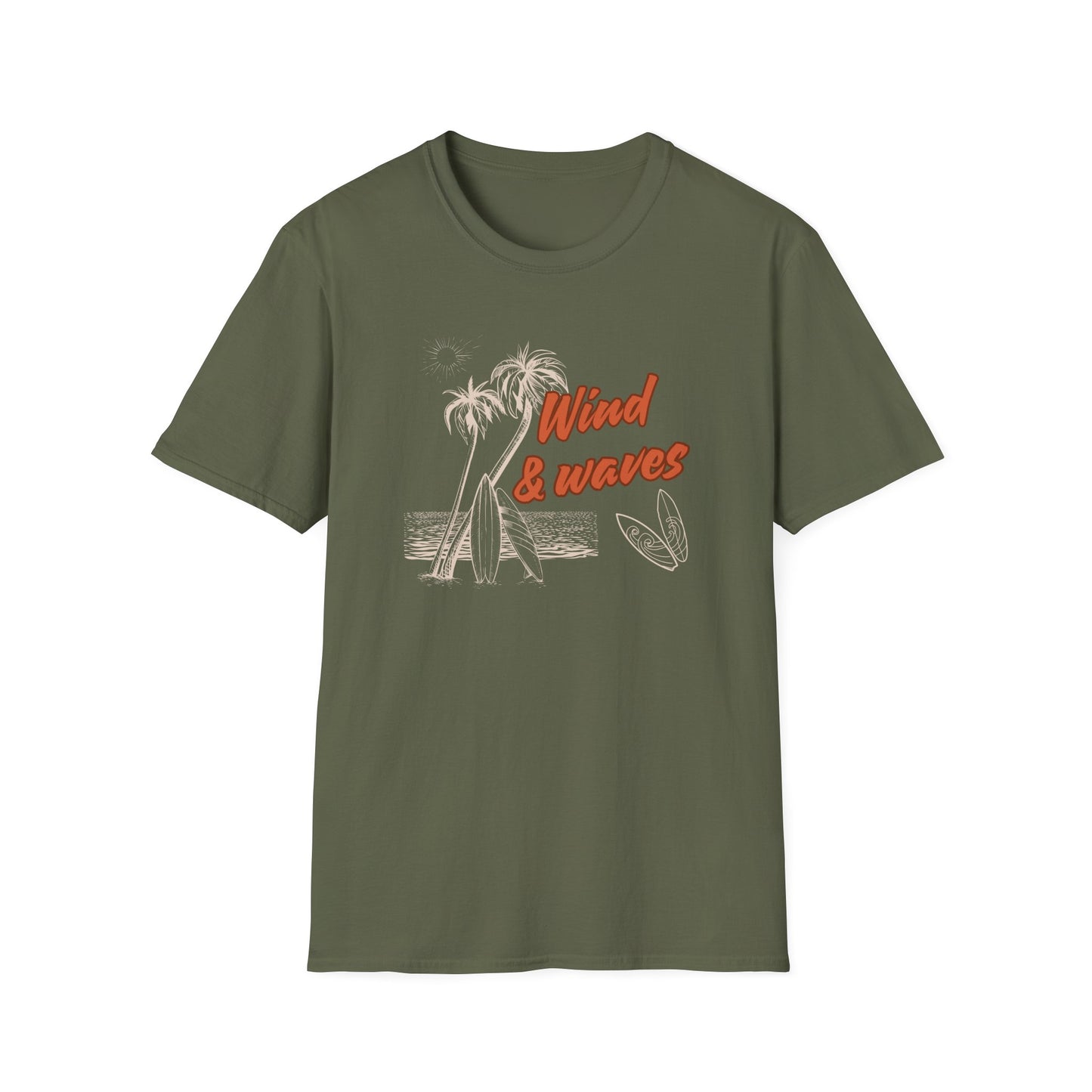 Wind & Waves Dark Unisex Softstyle T-Shirt