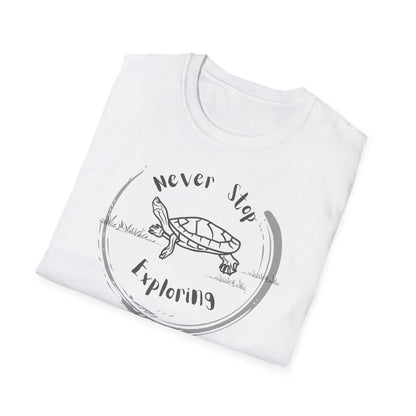 Never Stop Exploring Tee - Unisex Softstyle