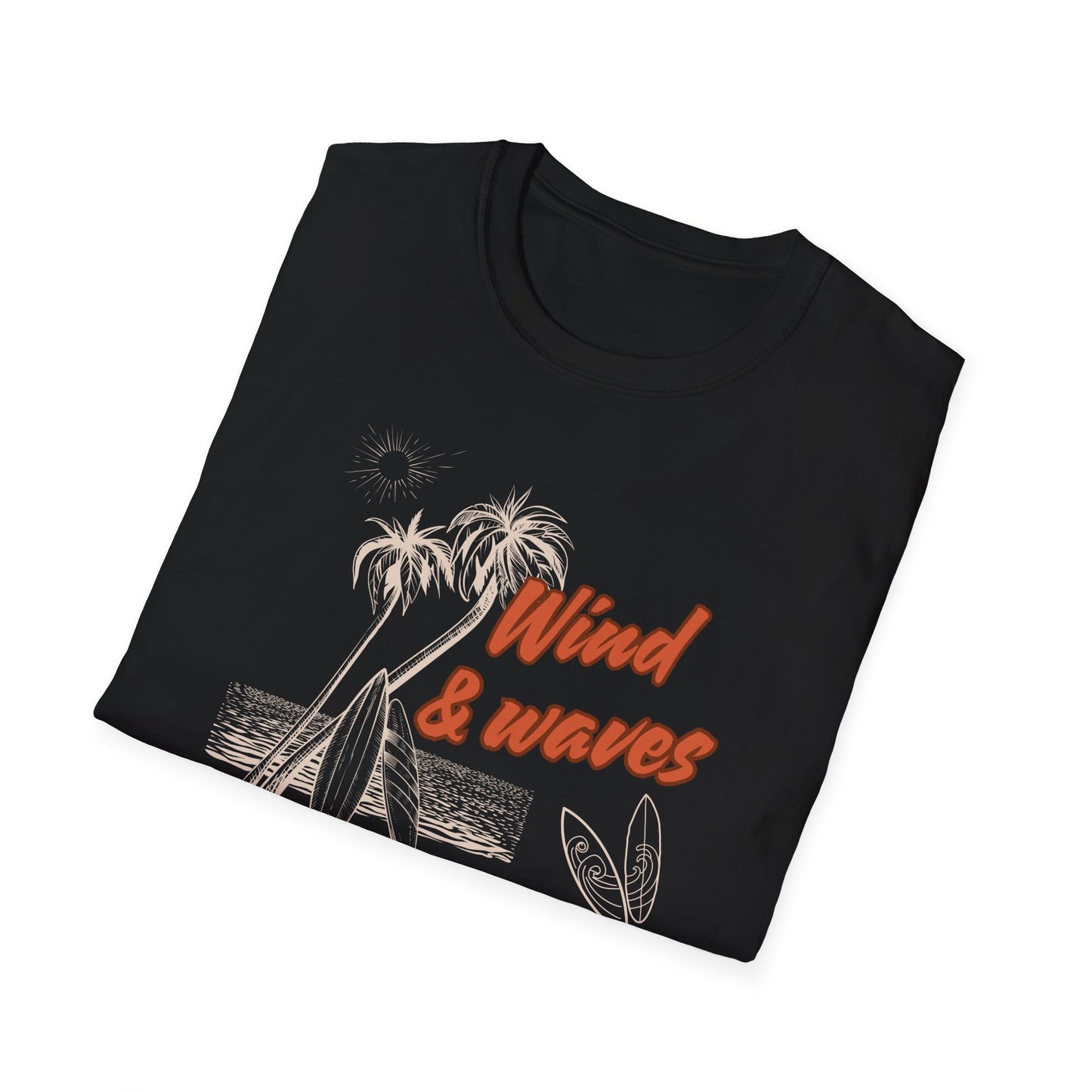 Wind & Waves Dark Unisex Softstyle T-Shirt