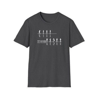 Reflections Unisex Softstyle T-Shirt - Contemporary Art Tee for Everyday Wear