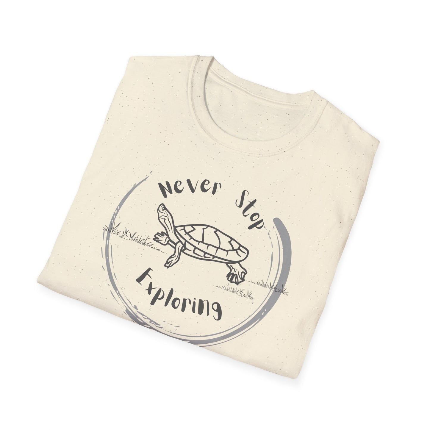 Never Stop Exploring Tee - Unisex Softstyle