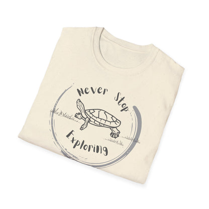 Never Stop Exploring Tee - Unisex Softstyle