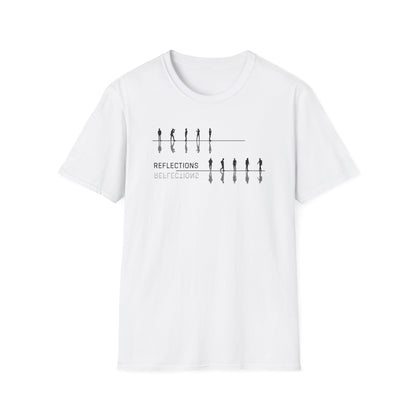 Reflections Unisex Softstyle T-Shirt | Minimalist Line Art Tee for Casual Wear